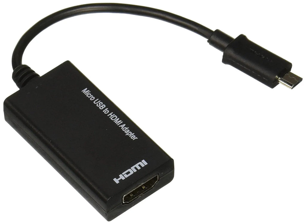Black HD to HDMI adapter showing male HD connector and female HDMI port