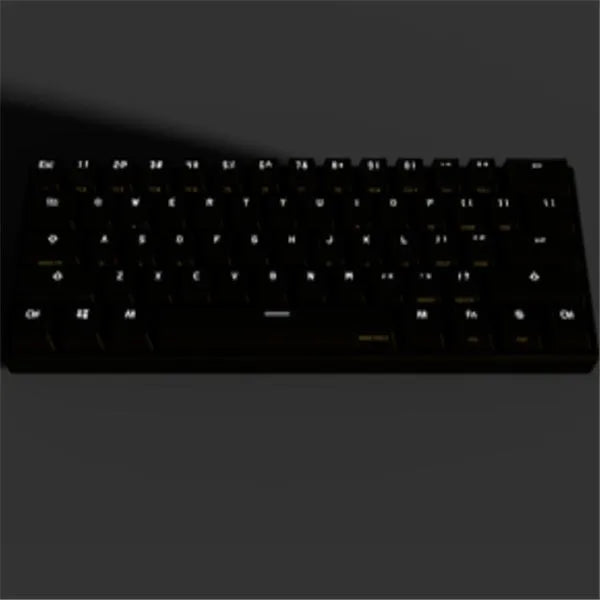 Black wireless Bluetooth mechanical keyboard with multimedia keys