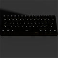 Black wireless Bluetooth mechanical keyboard with multimedia keys