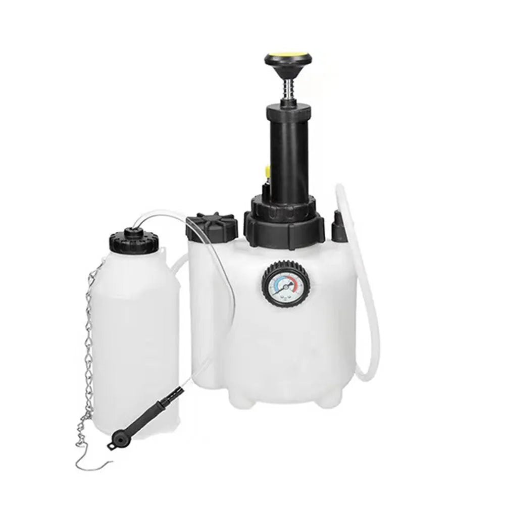White 3-litre brake oil tank replacement tool for car brake fluid servicing