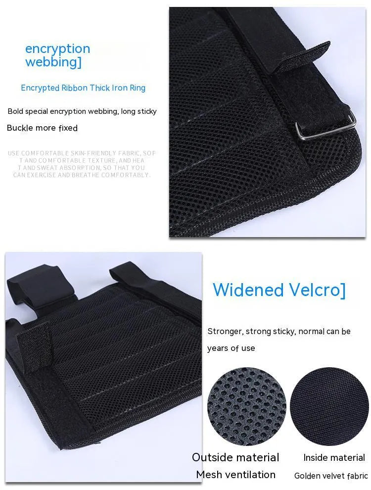 Nylon sandbag leggings with empty sleeve for weight-bearing running exercise, holds up to 6kg