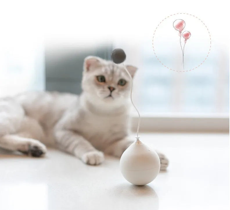 Electric cat toy moving toy ABS plastic 7x7x15 cm pink blue white colour options