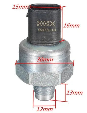 Black brake oil pressure sensor 55CP09-03 for direct OEM replacement