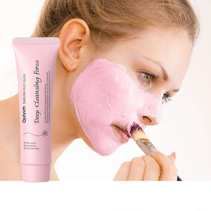 30g tube of cherry blossom mud facial mask for cleansing and moisturising