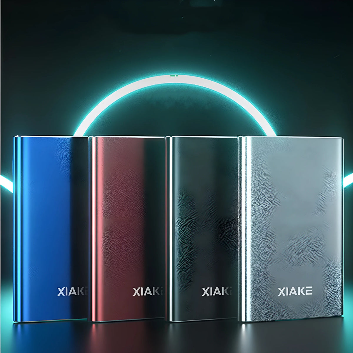 Xia Ke 160GB USB 3.0 external hard disk in aluminium alloy, side view showing USB connector and compact 2.5 inch size