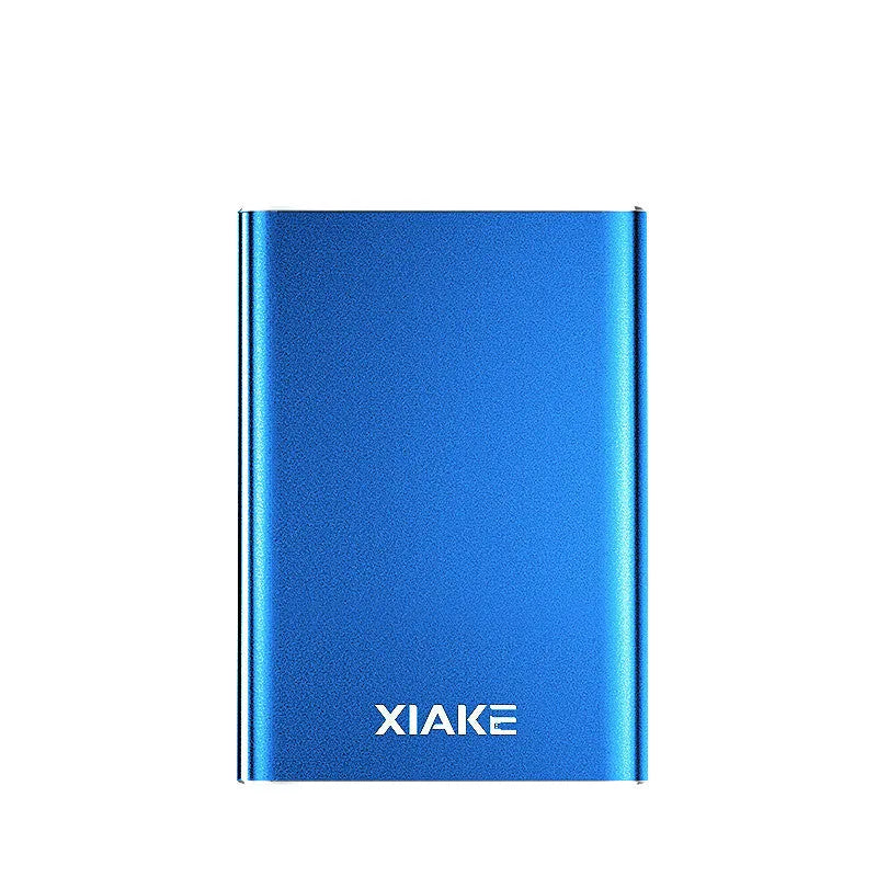 Xia Ke 160GB USB 3.0 external hard disk in aluminium alloy, side view showing USB connector and compact 2.5 inch size