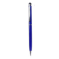 Metal rotating capacitive stylus pen with 0.5mm tip shown in multiple colour options