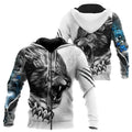 ELON Stylisches Hoodie Animal Edition loose fit zip-up polyester casual top in animal print