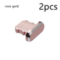 Aluminium alloy iPhone charging port dust plug in multiple colour options.