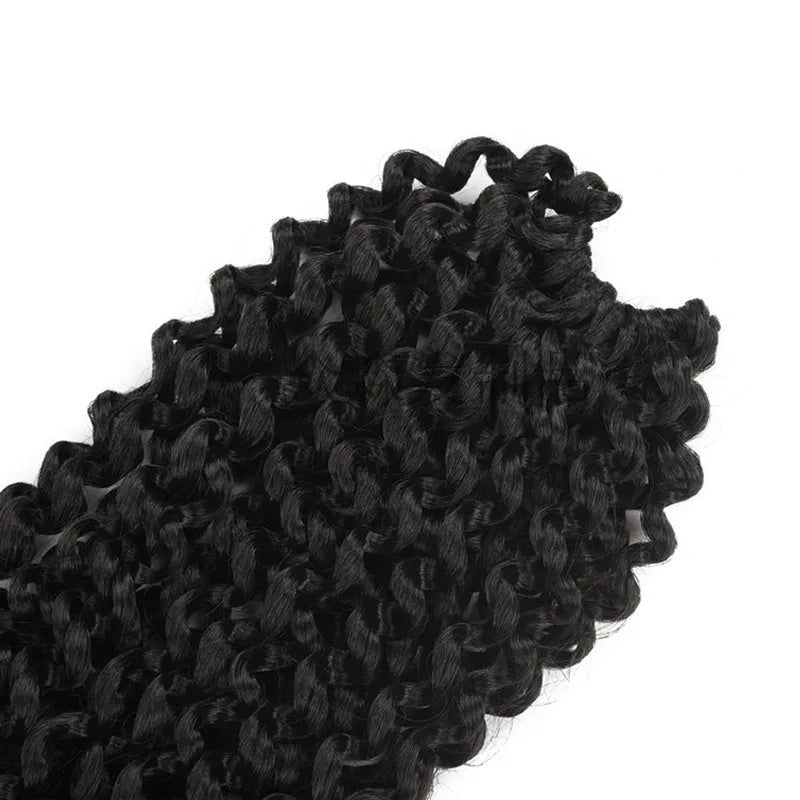 Passion twist crochet braids 18 inch high temperature wire synthetic hair extension spring twist style black colour