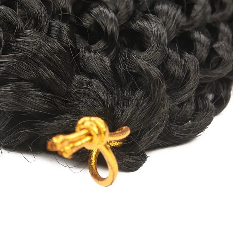 Passion twist crochet braids 18 inch high temperature wire synthetic hair extension spring twist style black colour