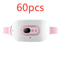 Pink rechargeable menstrual heat belt with adjustable temperature for stomach cramp relief