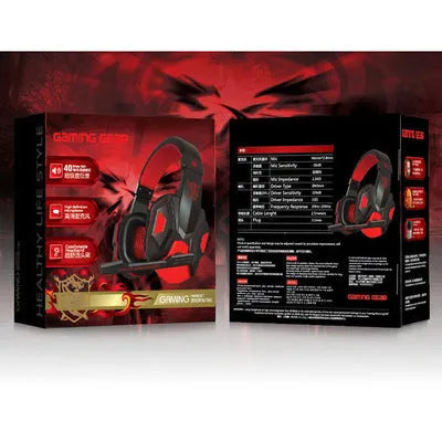 PC780 desktop gaming headset with microphone in black and blue colour option