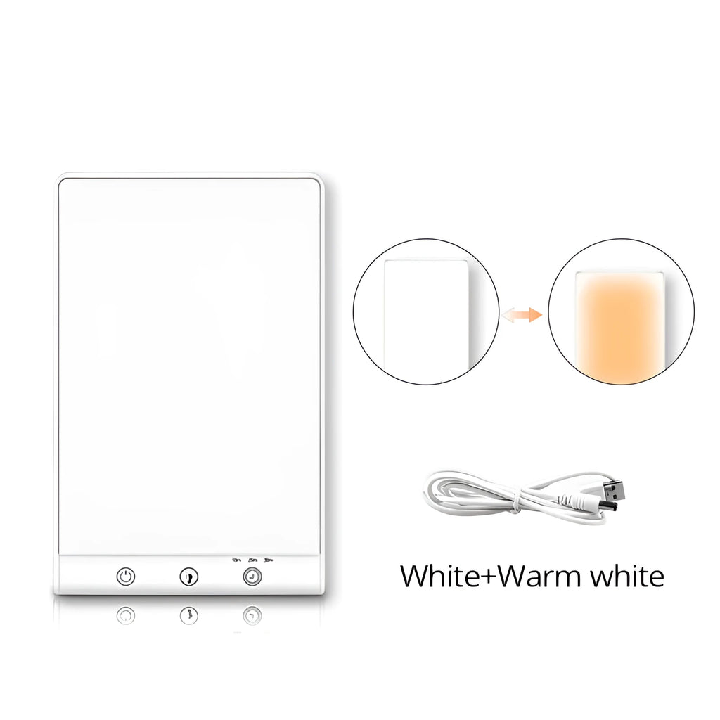 Bionic solar emotional light therapy lamp with modern design and touch controls