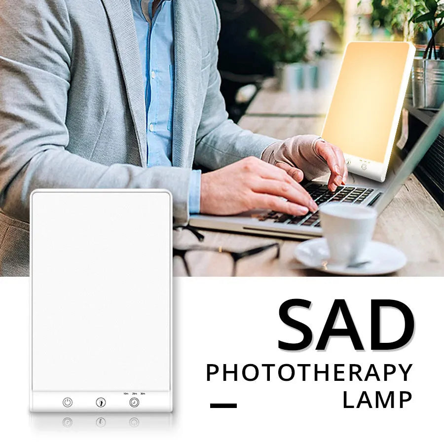 Bionic solar emotional light therapy lamp with modern design and touch controls