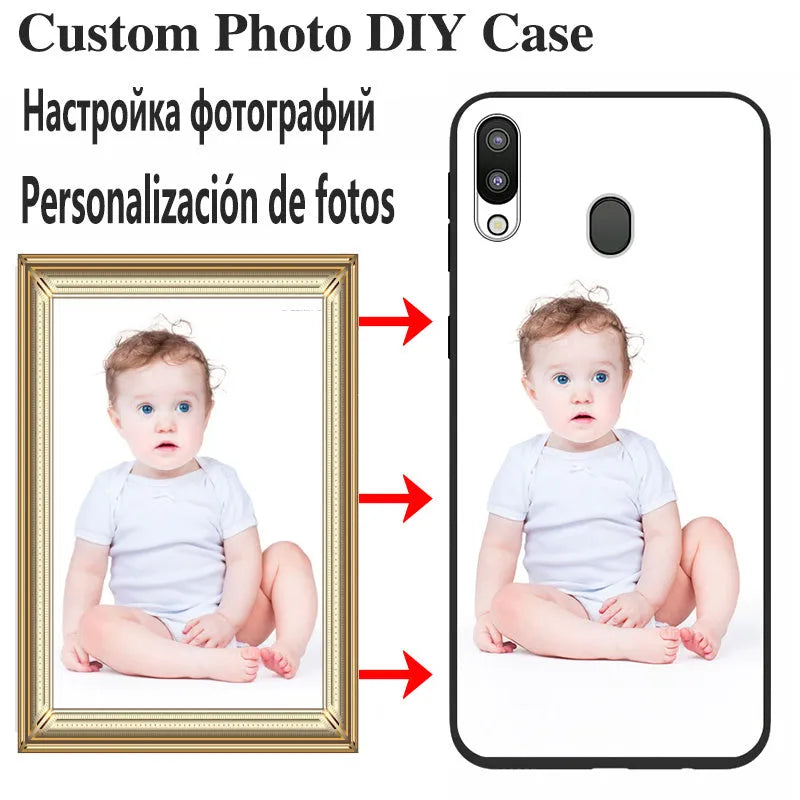 Custom painted TPU phone case for Samsung Galaxy with black soft shell and fine matte finish