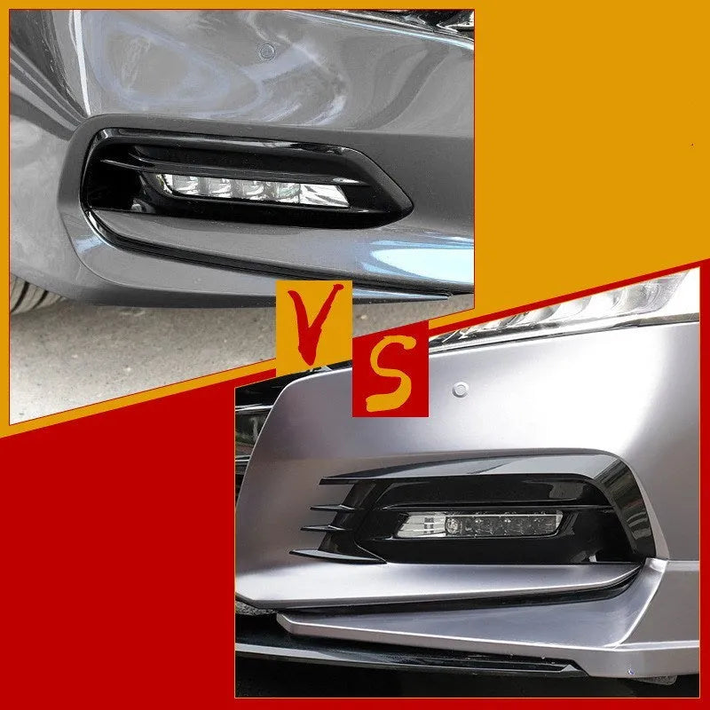 Black PP front fog lamp eyebrow modification blade for 10th generation YAGE