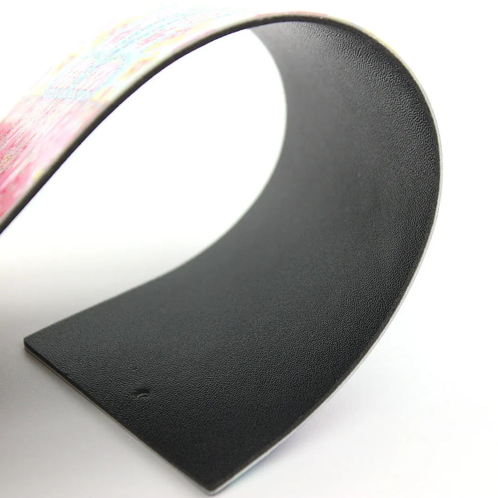 DIY diamond painting bookmark craft kit showing 6x21cm PU base with adhesive surface and pendant decoration