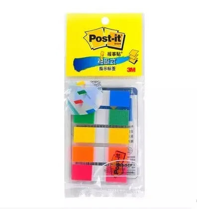 Pack of A683, B683, C683 removable plastic indicator labels showing 9.4mm by 44mm size and mixed colours.