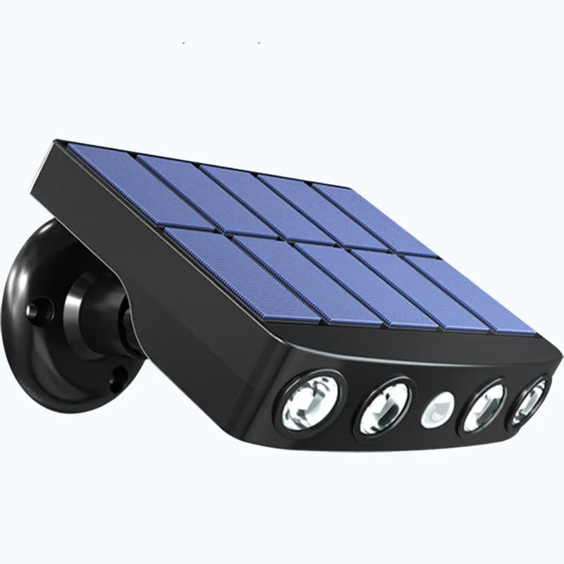 Black and white garden wall lamp with imitation camera and motion sensor for outdoor security lighting