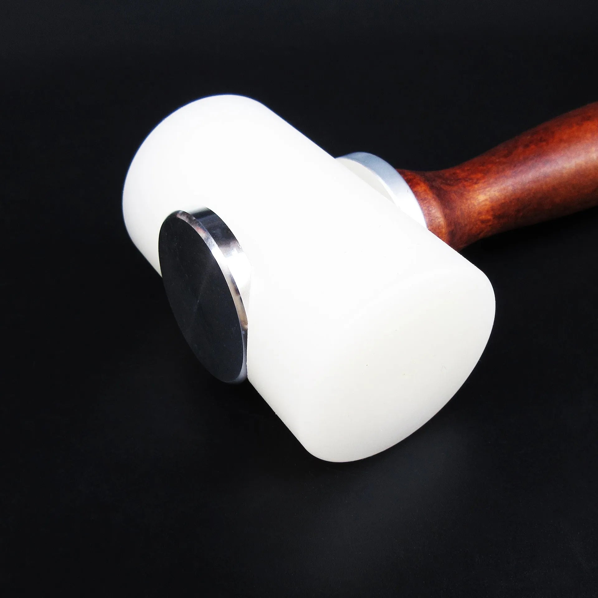 T-shaped nylon leather carving hammer with wooden handle for leather engraving