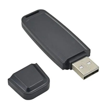SK-001 black and white creative USB flash drive with plastic casing on a white background.