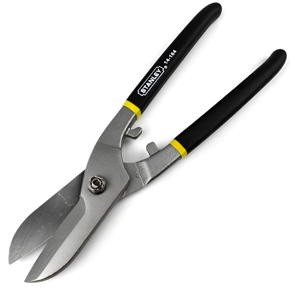 Yellow-handled barbed wire shears made of high carbon steel for cutting metal plate