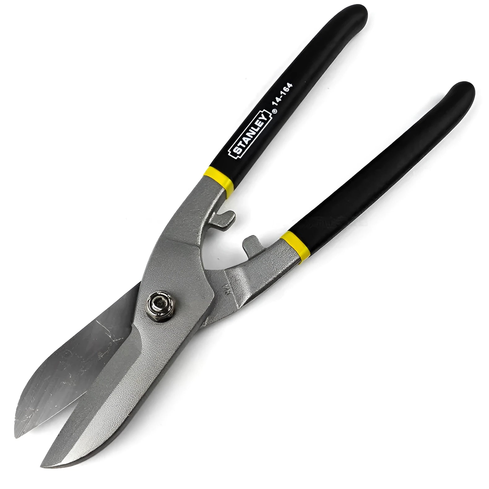 Yellow-handled barbed wire shears made of high carbon steel for cutting metal plate