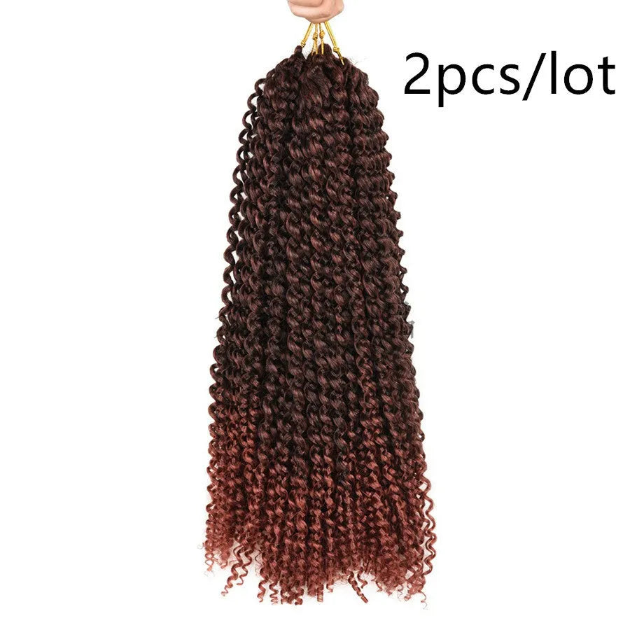 Passion twist crochet braids 18 inch high temperature wire synthetic hair extension spring twist style black colour