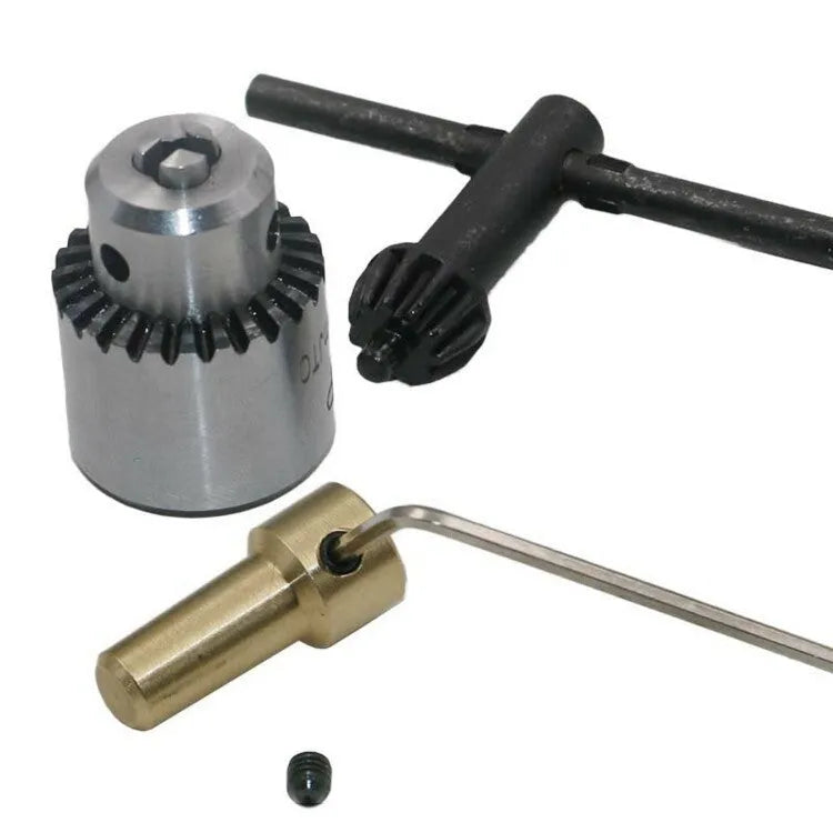 Four hard alloy drill chucks with sleeve attachments and 3.17mm tail holes for electric drills