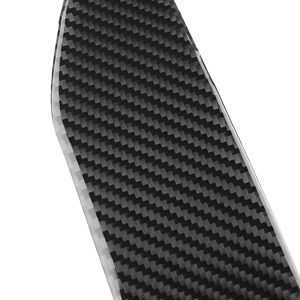 Carbon fibre texture black car cup holder panel decoration sticker with gloss finish