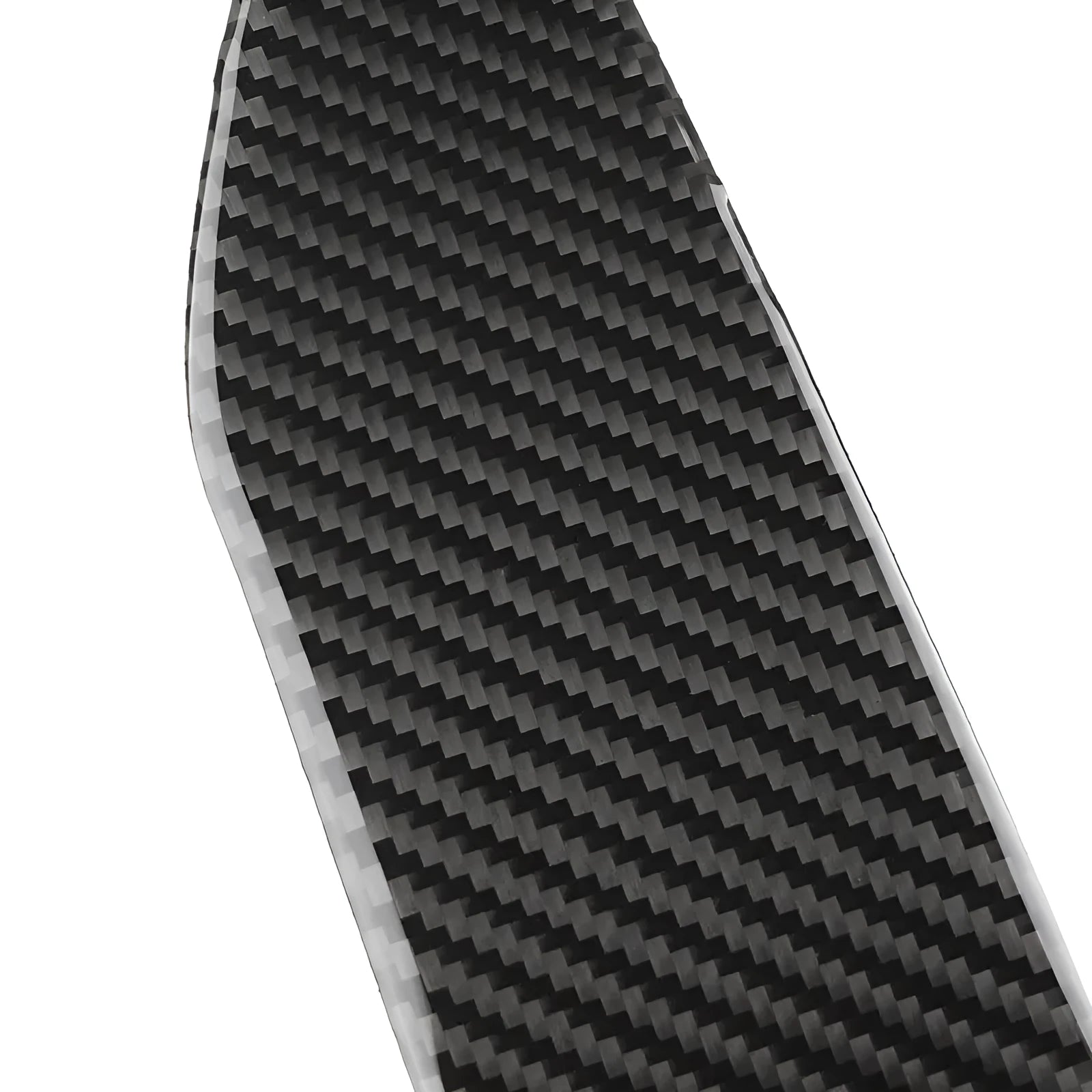Carbon fibre texture black car cup holder panel decoration sticker with gloss finish