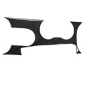 Carbon fibre texture black car cup holder panel decoration sticker with gloss finish