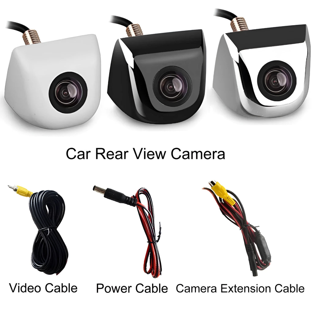 HD night vision waterproof reversing camera for 12V cars with metal shell and 6m cable
