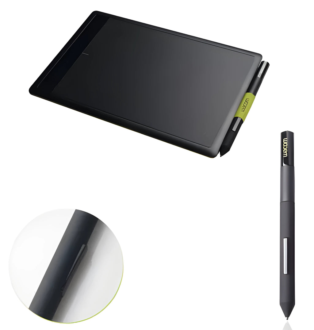 Black Wacom Intuos CTL471 CTL671 third generation replacement pen and holder for drawing tablets