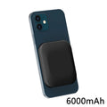 Magsafe-compatible power bank for iPhone wireless charging in black, blue, green or white colours