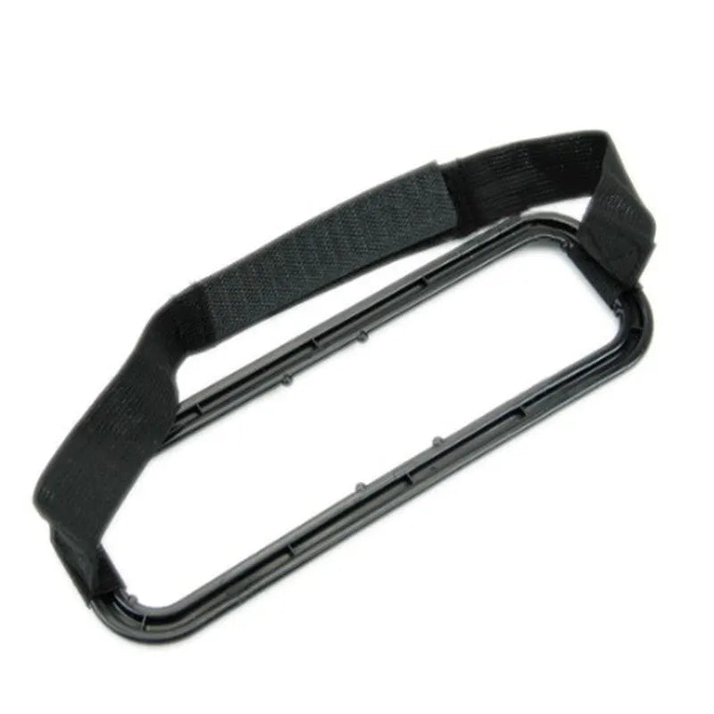 Black ABS car tissue holder measuring 21.5cm x 7cm for sun visor or seat back use