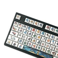 XDA Little Monster sublimation printed mechanical keyboard keycaps with cartoon character designs