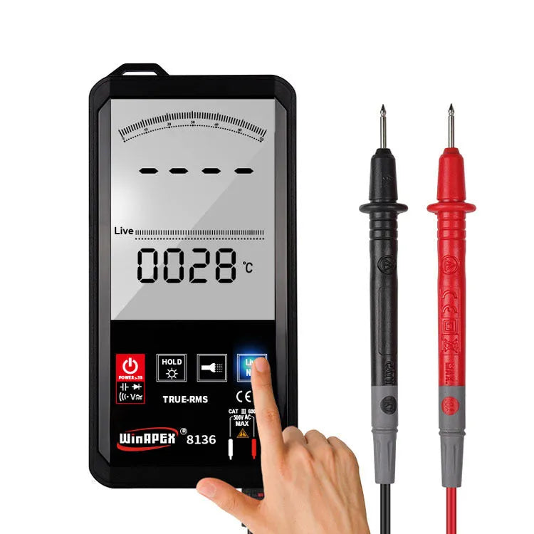 Hanyan 8136 large-screen touch screen digital multimeter with digital-analog dual display and buzzer