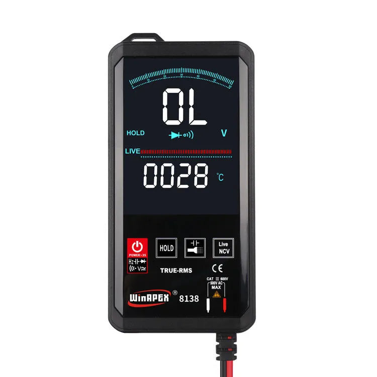 Hanyan 8136 large-screen touch screen digital multimeter with digital-analog dual display and buzzer