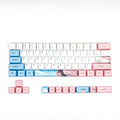 PBT sublimation keycaps with cherry blossom girl cartoon art for GK61 mechanical keyboard