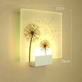 White acrylic wall light with push button switch for corridor or staircase, style A shown