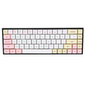 Set of 137 PBT keycaps for a 68-key mechanical keyboard in various colours