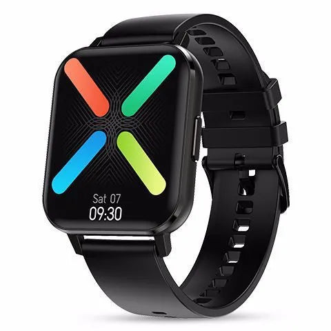 DTX 1.78 inch smart watch showing health metrics on HD LCD screen with silicone wristband