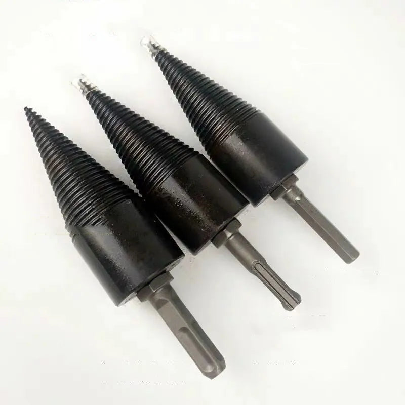 Hexagonal metal wood splitting drill bit for electric hand drills in 32mm and 42mm sizes.