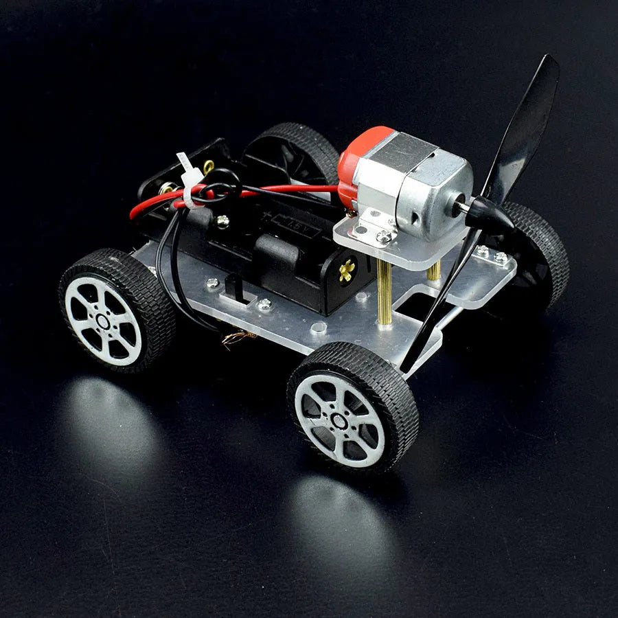 Wind car DIY electronic science experiment kit for children's physics education