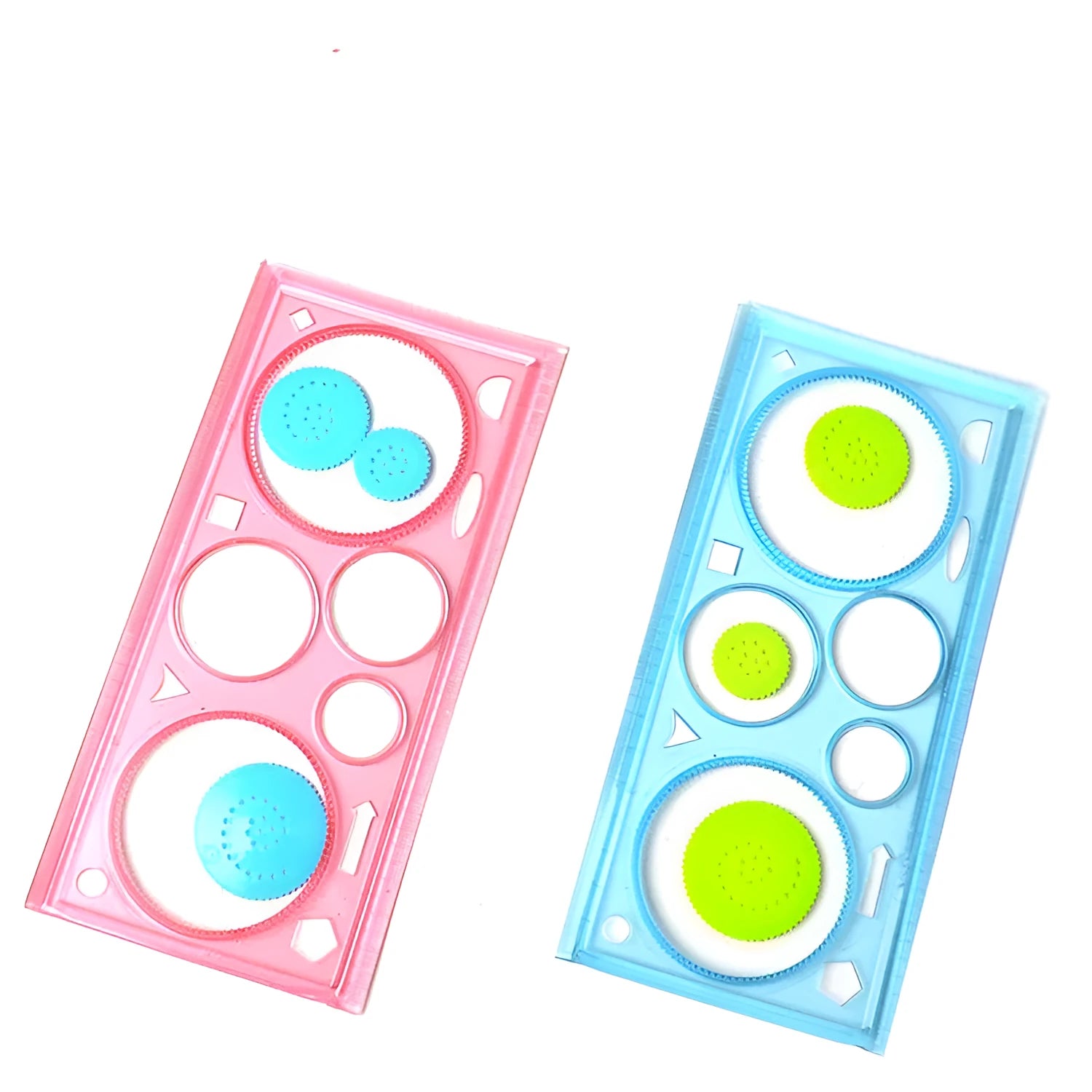 Plastic hollow wreath drawing template set for crafting and art projects