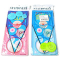 Plastic hollow wreath drawing template set for crafting and art projects