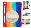 Silicone flat protective cover for iPad 10.2 in colourful pink bracket shell style
