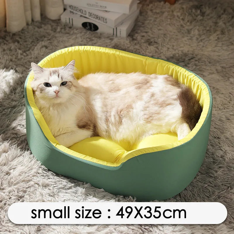 Washable cloth pet kennel in black or green available in three size options for dogs and cats